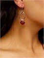 Серьги длинные с натуральным камнем, 035,арт. 218.005 218.005