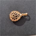 Кулон Xuping двухсторонний, покрытие позолота, вставка: камень черный, арт.001.879 001.879
