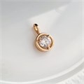 Кулон Xuping, покрытие позолота, вставка: камень прозрачный, арт.001.870 001.870