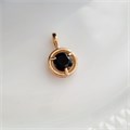 Кулон Xuping, покрытие позолота, вставка: камень черный, арт.001.869 001.869