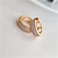 Серьги коллекция "Xuping" покрытие позолота, вставка: фианиты, Х000891403, арт.001.836 001.836
