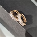Серьги коллекция "Xuping" покрытие позолота, вставка: фианиты, цвет: прозрачный, Х000864746, арт.001.837 001.837