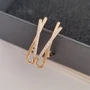 Серьги коллекция "Xuping" покрытие позолота, вставка: фианиты, S00108703, арт.001.672 001.672