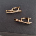 Серьги коллекция "Xuping" покрытие позолота, вставка: фианиты, S00108703, арт.001.672 001.672
