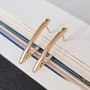 Серьги галочки коллекция "Xuping" , покрытие: позолота, вставка: фианиты, S00113147, арт.001.649 001.649