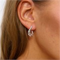 Серьги Каталог >> Бижутерия >> Ювелирная бижутерия коллекция "Дубай" посеребрение, вставка фианиты, цвет:прозрачный, 07520, арт.001.494 001.494