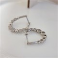 Серьги Каталог >> Бижутерия >> Ювелирная бижутерия коллекция "Дубай" посеребрение, вставка фианиты, цвет:прозрачный, 01180, арт.001.480 001.480