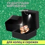 Коробочка подарочная с подсветкой, черная, пластик, арт.002.032 002.032