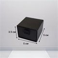 Коробочки 2шт черные картонные, арт.002.030 002.030