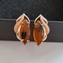 Серьги коллекция "Дубай" покрытие позолота, вставка: исск.янтарь, арт.947.731 947.731