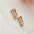 Серьги коллекция "Xuping" покрытие позолота, вставка: фианиты, Х000454742, арт.001.223 001.223