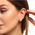 Серьги коллекция "Xuping" покрытие позолота, вставка: фианиты, Х000033530, арт.001.224 001.224
