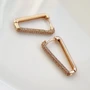 Серьги коллекция "Xuping" покрытие позолота, вставка: фианиты, S00148820, арт.001.227 001.227