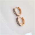 Серьги коллекция "Xuping" покрытие позолота, вставка: фианиты, Х000781332, арт.001.230 001.230