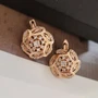 Серьги Каталог >> Бижутерия >> Ювелирная бижутерия коллекция "Дубай" покрытие: позолота, вставка: фианиты, 5808, арт.216.367 216.367