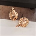Серьги Каталог >> Бижутерия >> Ювелирная бижутерия коллекция "Дубай" покрытие: позолота, вставка: фианиты, 5808, арт.216.367 216.367