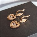 Серьги Каталог >> Бижутерия >> Ювелирная бижутерия коллекция "Дубай" покрытие: позолота, вставка: камень прозрачный переливающийся, 51007, арт.216.355 216.355
