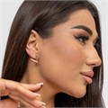 Серьги коллекция "Дубай" покрытие позолота, вставка: фианиты, 38002, арт.216.352 216.352