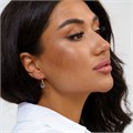 Серьги коллекция "Дубай"  покрытие позолота, камень цвет:черный, 38071 ,арт.214.298 214.298
