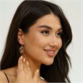 Серьги коллекция "Дубай" покрытие позолота, 761905, арт.214.243 214.243