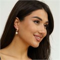 Серьги коллекция "Дубай" покрытие позолота, с иск. жемчугом,54109, арт.214.225 214.225