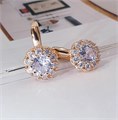 Серьги Каталог >> Бижутерия >> Ювелирная бижутерия позолота, цвет камня: белый, 34125, арт. 314.127 314.127