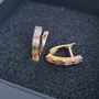 Серьги дорожки, Каталог >> Бижутерия >> Ювелирная бижутерия, коллекция "Дубай", покрытие: позолота, цвет камней: розовый,фиолетовый,зеленый, желтый, 23145, арт. 947.232 947.232