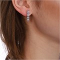 Серьги дорожки, Каталог >> Бижутерия >> Ювелирная бижутерия, коллекция "Дубай", покрытие: посеребрение, цвет камней: прозрачный,23145,  арт. 947.235 947.235