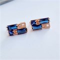 Серьги Каталог >> Бижутерия >> Ювелирная бижутерия, коллекция "Дубай", покрытие: позолота, цвет камней: темно-синий,54126, арт. 947.223 947.223