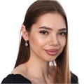 Серьги коллекция "Дубай" покрытие позолота, прозрачный камень, 54145, арт. 947.215 947.215