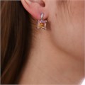 Серьги Каталог >> Бижутерия >> Ювелирная бижутерия посеребрение, фианит перламутрового цвета, арт. 947.166 947.166
