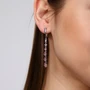 Серьги висячие посеребрение с фианитами, коллеция "Дубай", арт. 847.685 847.685