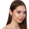 Серьги Каталог >> Бижутерия >> Ювелирная бижутерия, коллекция "Дубай" покрытие посеребрение, цвет камня: прозрачный, арт. 847.561 847.561