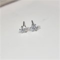 Серьги  гвоздики "Xuping ML" Каталог >> Бижутерия >> Ювелирная бижутерия с фианитом, покрытие: посеребрение, цвет камня: белый, 455092, арт. 847.442 847.442