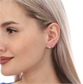 Серьги  гвоздики  "Xuping ML" Каталог >> Бижутерия >> Ювелирная бижутерия с фианитом, покрытие: посеребрение, цвет камня: белый, 37606, арт. 847.444 847.444