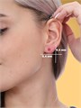 Серьги  гвоздики  "Xuping ML" Каталог >> Бижутерия >> Ювелирная бижутерия с фианитом, покрытие: позолота, цвет камня: темно-розовый, 455092, арт. 847.434 847.434