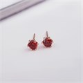 Серьги  гвоздики  "Xuping ML" Каталог >> Бижутерия >> Ювелирная бижутерия с фианитом, покрытие: позолота, цвет камня: красный, 455092, арт. 847.435 847.435