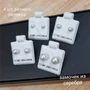Серьги жемчужные  с замком из серебра, 4 шт, арт. 706.662 706.662