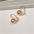 Серьги коллекция "Дубай" шарики  покрытие позолота, 27605, арт. 847.376 847.376