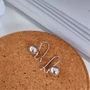 Серьги коллекция "Дубай" шарики  покрытие посеребрение, 27605, арт. 847.378 847.378