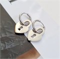Серьги сталь, цвет серебро, 241408, арт.847.136 847.136