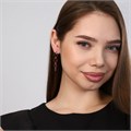 Серьги коллекция "Дубай", покрытие посеребрение, А01651, арт.747.222 747.222