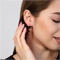 Серьги коллекция "Дубай", покрытие посеребрение, А01651, арт.747.222 747.222