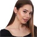 Серьги коллекция "Дубай" покрытие позолота, 3710, арт.547.706 547.706-019579фиолетовый