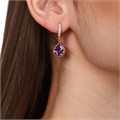 Серьги коллекция "Дубай" покрытие позолота, 3710, арт.547.706 547.706-019579фиолетовый