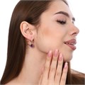 Серьги коллекция "Дубай" покрытие позолота, 3710, арт.547.706 547.706-019579фиолетовый