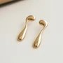 Серьги гвоздики висячие, цвет золотистый, арт. 005.057 005.057