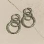 Серьги гвоздики длинные, цвет серебристый, арт. 005.044 005.044
