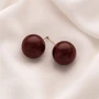 Серьги гвоздики маленькие, цвет бордовый, арт. 005.036 005.036