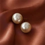 Серьги гвоздики маленькие, цвет перламутровый, арт. 005.037 005.037